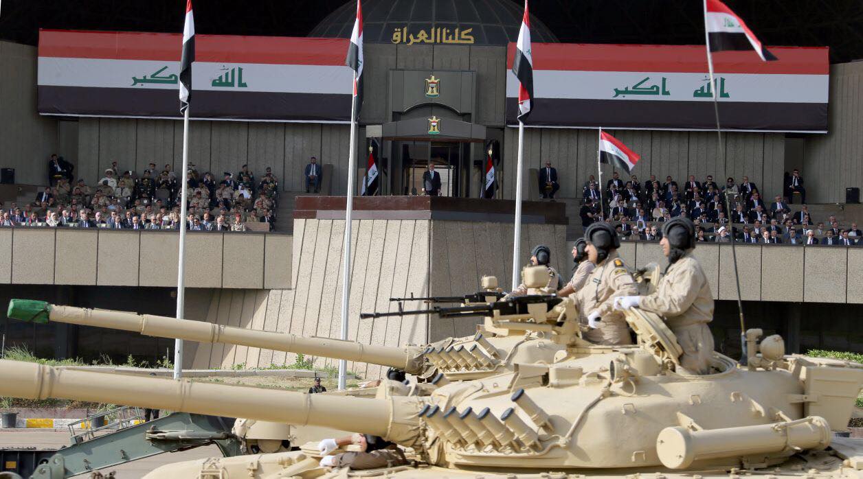 Iraq celebrates victory over the Islamic State (IS)  with a military parade in Baghdad, July 15, 2017. (Photo: Iraqi Prime Minister’s Press Office)
